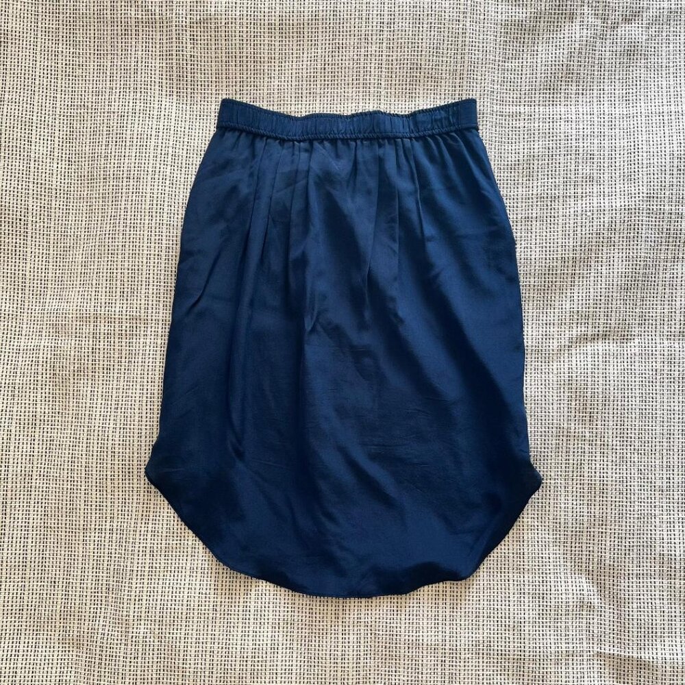 Madewell Button Skirt Size S in Blue - Picture 2 of 5